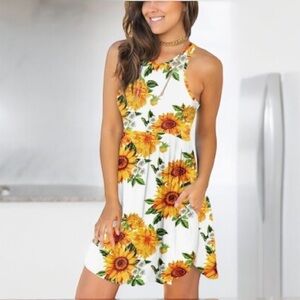 Longyuan Floral Dress | SIZE S